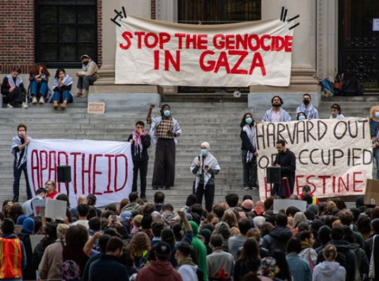 غزہ اور فلسطینیوں کے حق میں مظاہرہ کرنے والوں کو ملک بدر کردیا جائے گا، ٹرمپ