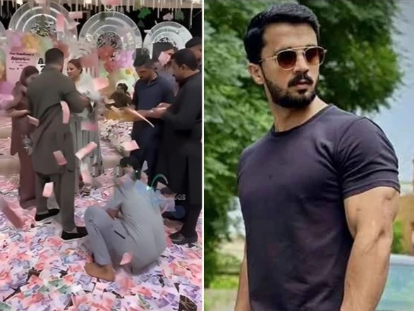 رجب بٹ باز نہیں آئے، بھانجی کے عقیقے پر دولت کی بے جا نمائش