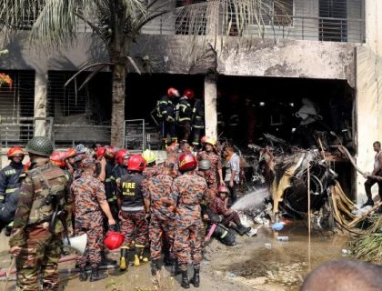 بنگلادیش میں ہائی اسکول کیمپس پر طیارہ گرنے سے ہلاکتوں کی تعداد 27 ہوگئی