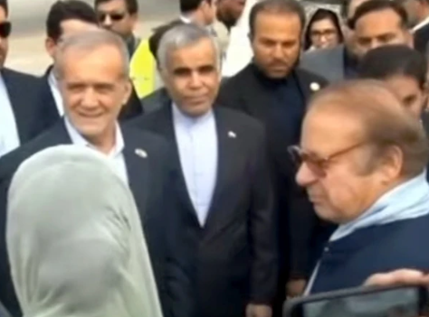 ایرانی صدر مسعود پزشکیان کا پہلے سرکاری دورے پر شاندار استقبال