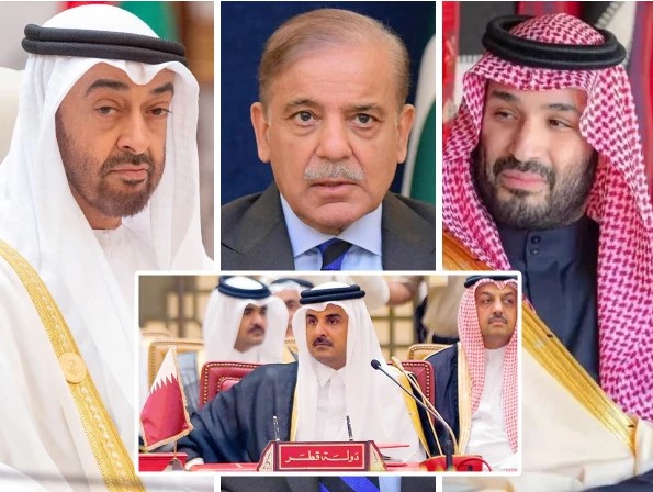 اسرائیلی حملے کیخلاف اظہارِ یکجہتی، شہباز شریف اور اماراتی صدر قطر پہنچ گئے