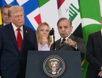 غزہ امن معاہدے کے موقع پر وزیر اعظم شہباز شریف کی زبردست پذیرائی