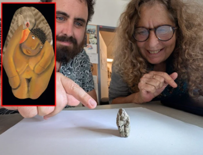 12 ہزار سال قدیم خاتون اور ہنس کا مجسمہ دریافت