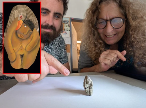 12 ہزار سال قدیم خاتون اور ہنس کا مجسمہ دریافت