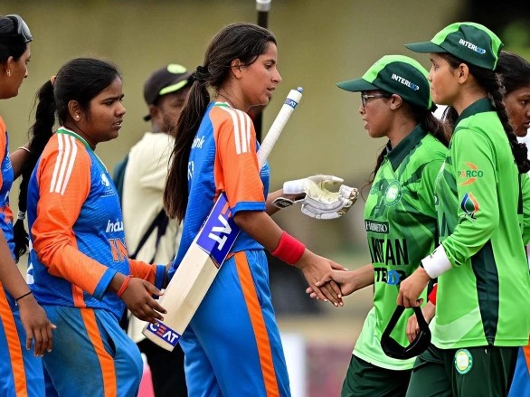 بلائنڈ ویمنز ٹی ٹوئنٹی ورلڈکپ، پاکستانی اور بھارتی کھلاڑیوں نے مثال قائم کردی