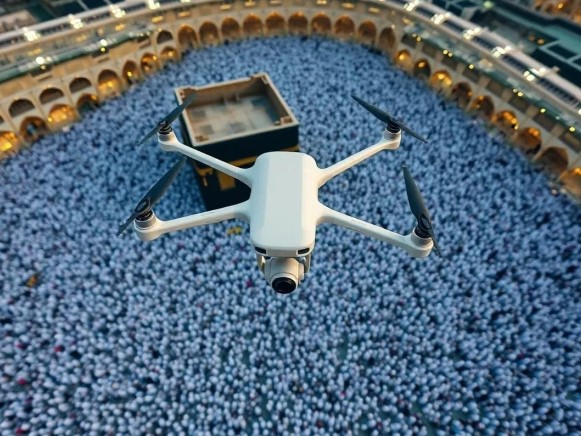 سعودی حکومت کا حج کے دوران جدید ڈرون ٹیکنالوجی استعمال کرنے کا فیصلہ