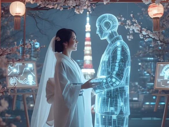 جاپان میں خاتون نے اے آئی پارٹنر سے شادی کرلی