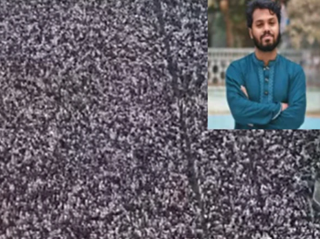 نوجوان بنگلہ دیشی رہنما عثمان ہادی کی نماز جنازہ ادا