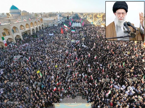 ایرانی سپریم لیڈر کا حکومت کے حق میں مظاہروں پر قوم کو خراج تحسین