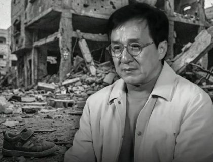 جیکی چین غزہ کے معصوم بچوں کی حالت زار پر رو پڑے