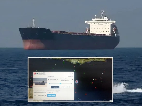 آبنائے ہرمز سے گزرنے والا پہلا پاکستانی جہاز ’ایم ٹی کراچی‘ ملکی حدود میں داخل