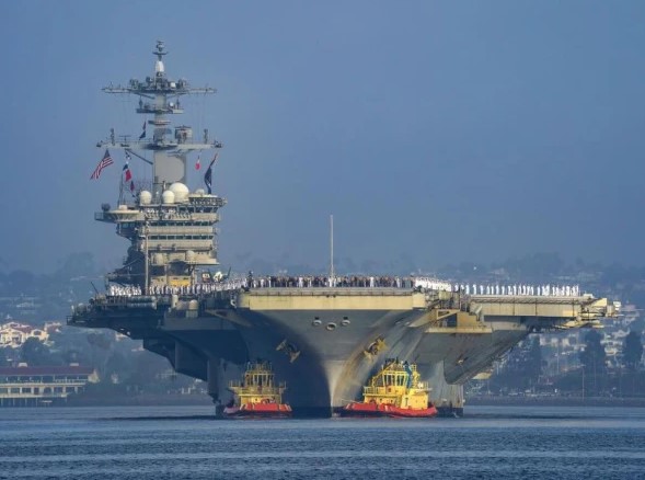 ایران جنگ میں اہم موڑ، امریکی طیارہ بردار جہاز جنگ چھوڑ کر واپس لوٹ گیا