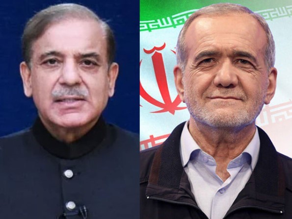 خطے کے دیگر ممالک کیساتھ تنازع میں پڑنے کا کوئی ارادہ نہیں، ایرانی صدر کی شہباز شریف سے گفتگو