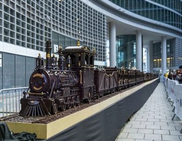 چاکلیٹ سے بنائی گئی سب سے بڑی ٹرین