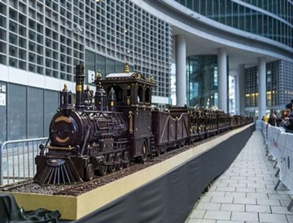 چاکلیٹ سے بنائی گئی سب سے بڑی ٹرین