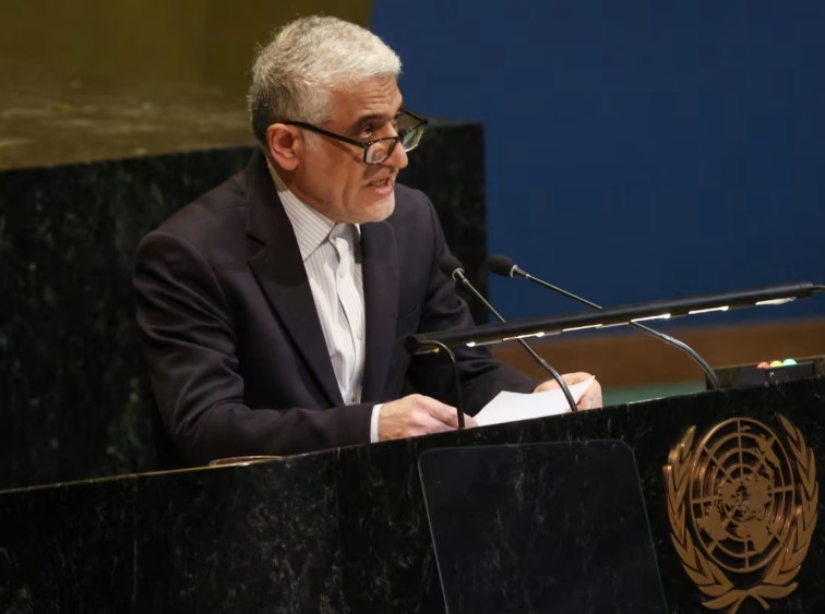 امریکی ناکہ بندی ختم ہونے کے بعد مذاکرات ممکن ہیں؛ اقوام متحدہ میں ایرانی مندوب کی گفتگو