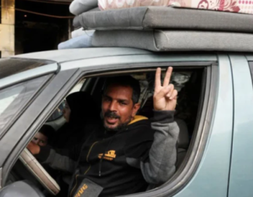 لبنان اسرائیل جنگ بندی، بیروت میں جشن