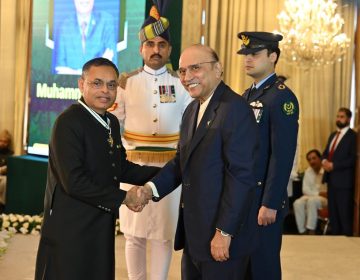 فلاحی میدان میں نمایاں کردار،صدرپاکستان نے محمد سعید شیخ کو اعلیٰ سول اعزازسے نوازدیا