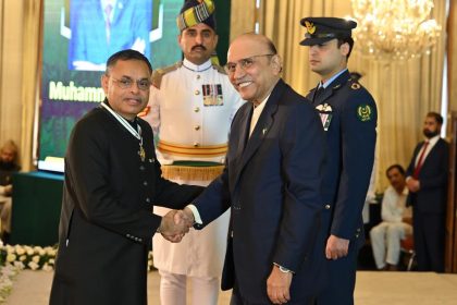 فلاحی میدان میں نمایاں کردار،صدرپاکستان نے محمد سعید شیخ کو اعلیٰ سول اعزازسے نوازدیا