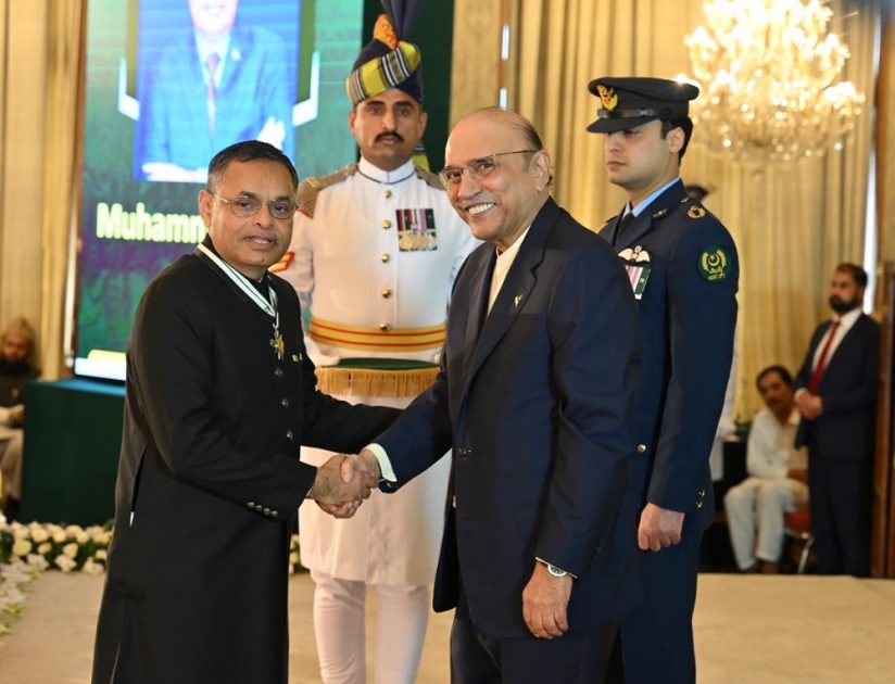 فلاحی میدان میں نمایاں کردار،صدرپاکستان نے محمد سعید شیخ کو اعلیٰ سول اعزازسے نوازدیا
