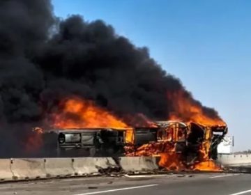 عراق میں بس کو حادثہ اور آتشزدگی، 21 افراد ہلاک
